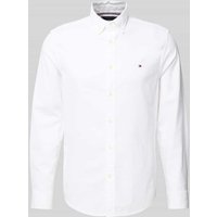 Tommy Hilfiger Slim Fit Freizeithemd aus reiner Baumwolle in Weiss, Größe XXL von Tommy Hilfiger