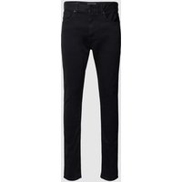 Tommy Hilfiger Slim Fit Jeans im 5-Pocket-Design Modell 'HOUSTON' in Black, Größe 32/32 von Tommy Hilfiger