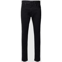 Tommy Hilfiger Slim Fit Jeans im 5-Pocket-Design Modell 'HOUSTON' in Black, Größe 33/32 von Tommy Hilfiger