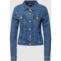 Tommy Hilfiger Slim Fit Jeansjacke mit Pattentaschen in Jeansblau, Größe 36 von Tommy Hilfiger