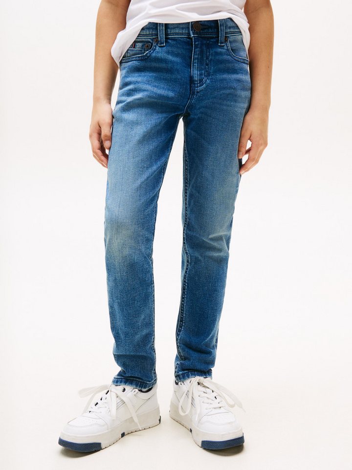 Tommy Hilfiger Slim-fit-Jeans SCANTON VINTAGE DENIM für Kinder bis 16 Jahre, n cooler Waschungi von Tommy Hilfiger