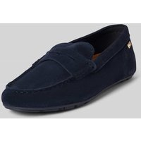 Tommy Hilfiger Slipper aus Wildleder in Dunkelblau, Größe 37 Tommy Hilfiger Slipper aus Wildleder in Dunkelblau, Größe 37 von Tommy Hilfiger