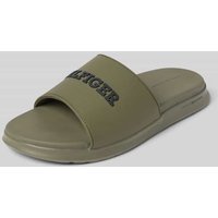 Tommy Hilfiger Slipper mit Label-Prägung in Oliv, Größe 41 Tommy Hilfiger Slipper mit Label-Prägung in Oliv, Größe 41 von Tommy Hilfiger