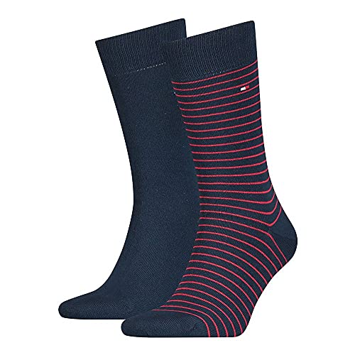 Tommy Hilfiger Small Stripe Men's Socks (2 pack), 47/49 von Tommy Hilfiger