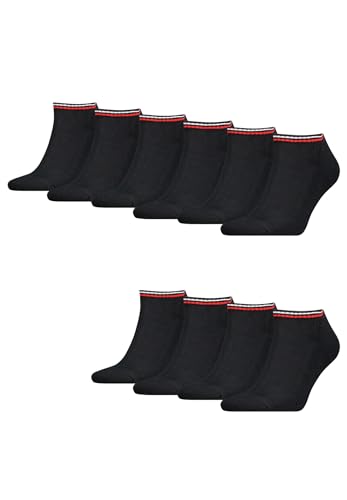 Tommy Hilfiger Sneaker Socken Herren & Damen Füsslinge 10-er Pack, Farbe:Schwarz, Socken & Strümpfe:35-38 von Tommy Hilfiger