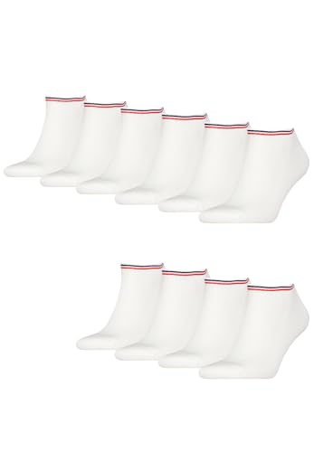 Tommy Hilfiger Sneaker Socken Herren & Damen Füsslinge 10-er Pack, Farbe:Weiss, Socken & Strümpfe:35-38 von Tommy Hilfiger