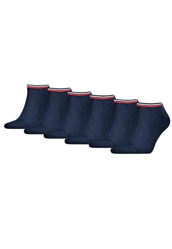 Tommy Hilfiger Sneaker Socken Herren & Damen Füsslinge 6-er Pack, Farbe:Dark Navy, Socken & Strümpfe:35-38 von Tommy Hilfiger