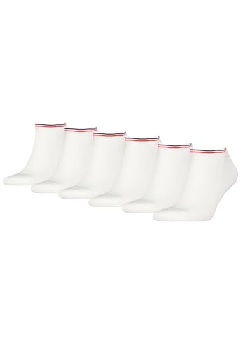 Tommy Hilfiger Sneaker Socken Herren & Damen Füsslinge 6-er Pack, Farbe:Weiss, Socken & Strümpfe:39-42 von Tommy Hilfiger