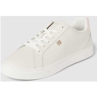 Tommy Hilfiger Sneaker aus Leder mit Label-Applikation Modell 'ESSENTIAL COURT' in Rosa, Größe 36 von Tommy Hilfiger