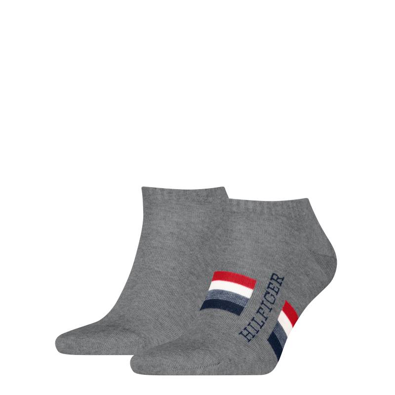 Tommy Hilfiger Sneakersocken "TH MEN SNEAKER 2P HILFIGER TAB" 2 Paar, Atmungsaktiv, Markenlogo von Tommy Hilfiger