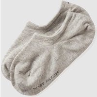 Tommy Hilfiger Sneakersocken in 2er-Pack in Mittelgrau Melange, Größe 39/42 von Tommy Hilfiger