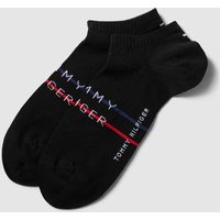 Tommy Hilfiger Sneakersocken mit Kontraststreifen in Black, Größe 39/42 von Tommy Hilfiger