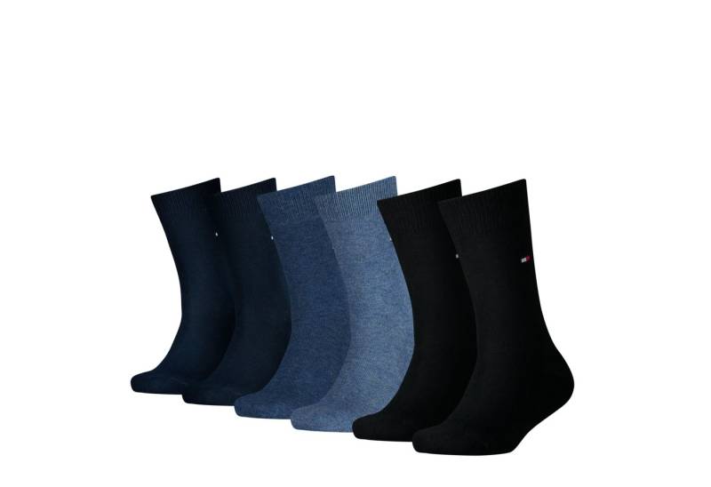 Tommy Hilfiger Socken TH CHILDREN SOCK TH BASIC 6P ECOM (6 Paar) Mit kleinem Rippenbündchen und Logo von Tommy Hilfiger
