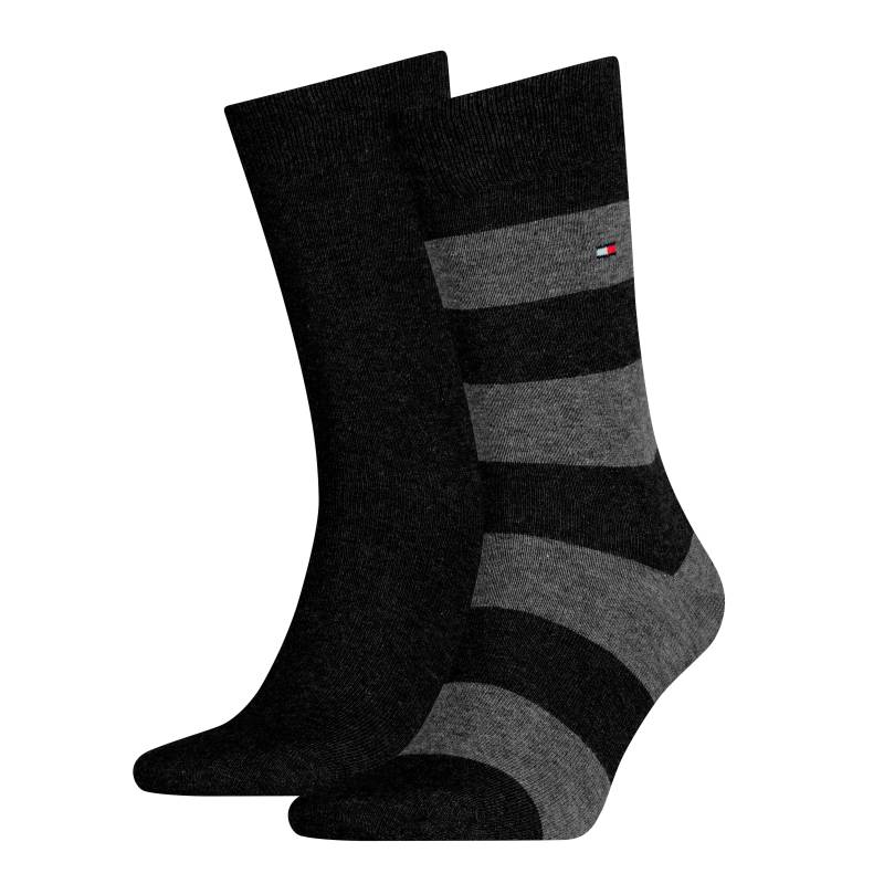 Tommy Hilfiger Socken "TH MEN RUGBY SOCK 2P" 2 Stk. tlg. mit Rippenstrickbündchen, atmungsaktiv von Tommy Hilfiger