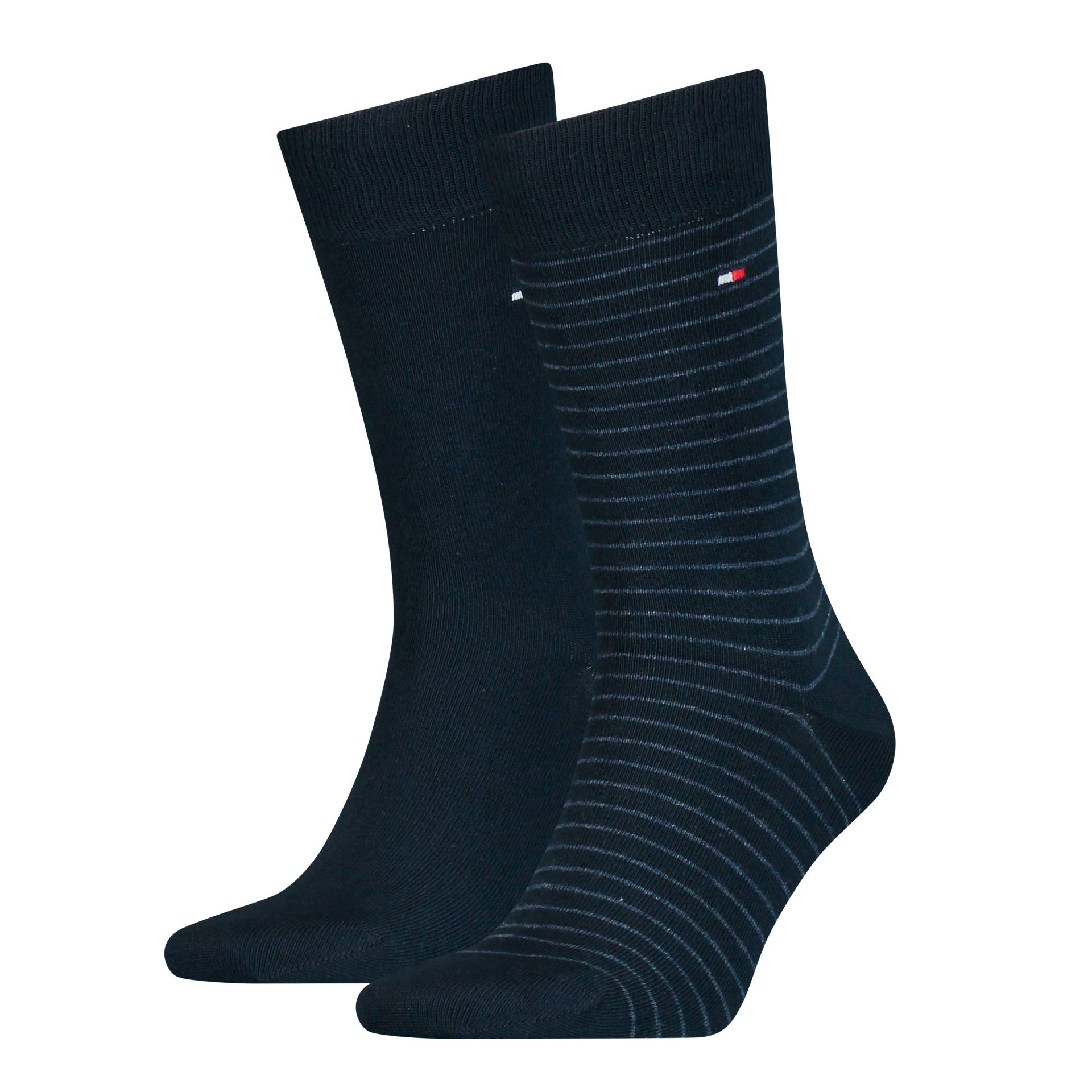 Tommy Hilfiger Socken "TH MEN SMALL STRIPE SOCK 2P", (2 Paar), Tommy Hilfiger-Branding von Tommy Hilfiger