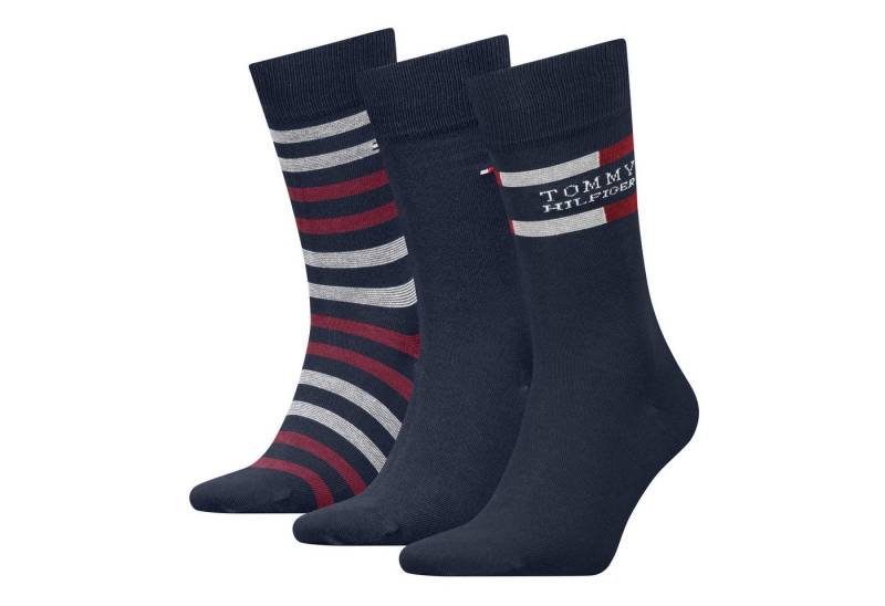 Tommy Hilfiger Socken TH MEN SOCK 3P GIFTBOX TOMMY STRIPE (3 Paar) von Tommy Hilfiger