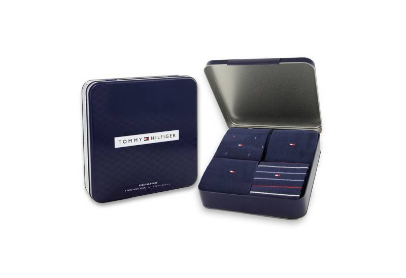 Tommy Hilfiger Socken TH MEN SOCK 4P TIN GIFTBOX (4er Pack) von Tommy Hilfiger