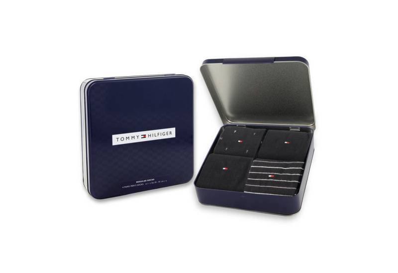 Tommy Hilfiger Socken TH MEN SOCK 4P TIN GIFTBOX (4er Pack) von Tommy Hilfiger