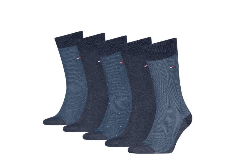 Tommy Hilfiger Socken TH MEN SOCK 5P GIFTBOX HERRINGBONE DOT (5er Pack) von Tommy Hilfiger