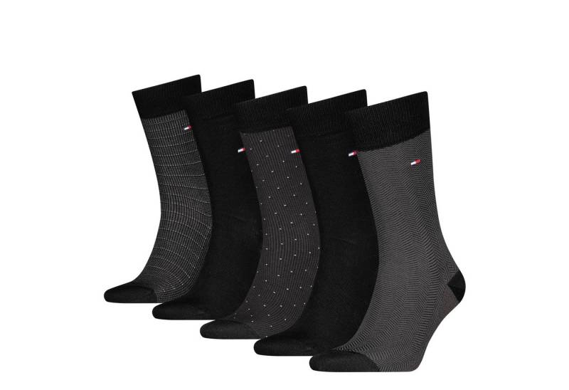 Tommy Hilfiger Socken TH MEN SOCK 5P GIFTBOX HERRINGBONE DOT (5er Pack) von Tommy Hilfiger
