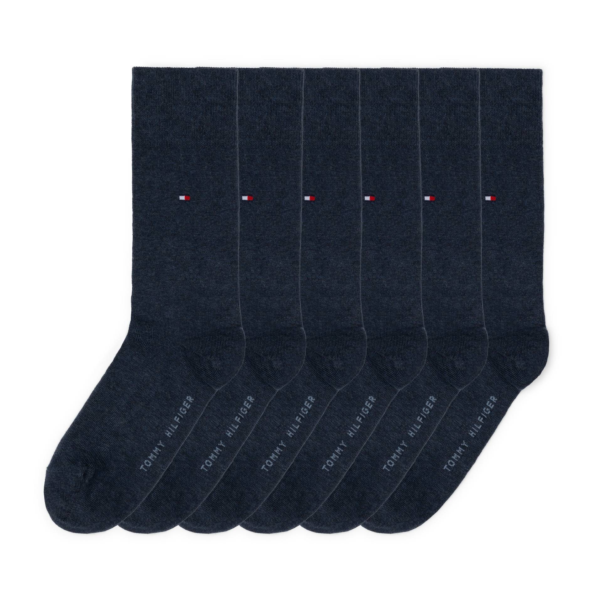 Tommy Hilfiger Socken "TH MEN SOCK 6P ECOM" Packung, 6 Paar, 6 Paar tlg. Gekämmte Baumwolle, atmungsaktiv, druckfreier Bund von Tommy Hilfiger