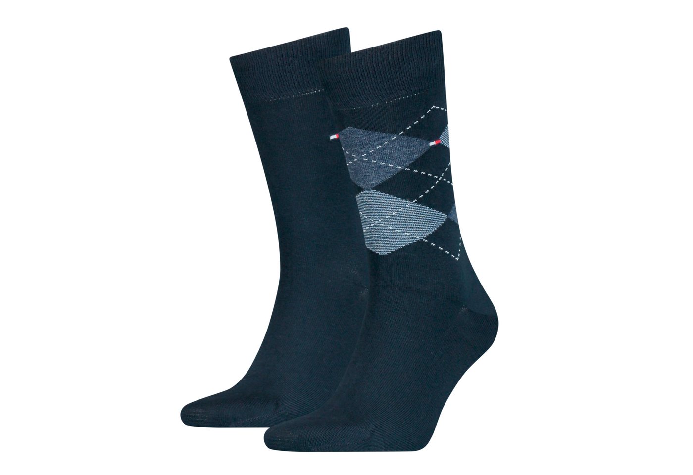 Tommy Hilfiger Socken TH MEN SOCK CHECK 2P (2-Paar) mit klassischem Argyle-Design von Tommy Hilfiger