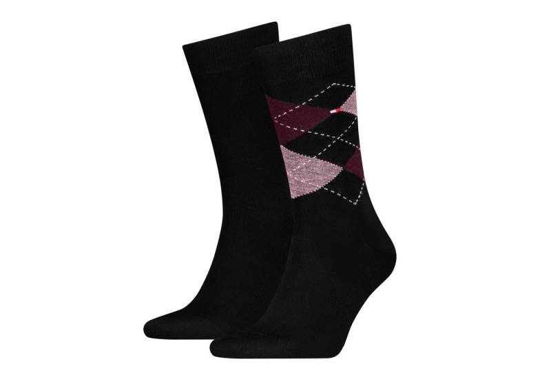 Tommy Hilfiger Socken TH MEN SOCK CHECK 2P (2-Paar, 2 Paar) mit klassischem Argyle-Design von Tommy Hilfiger