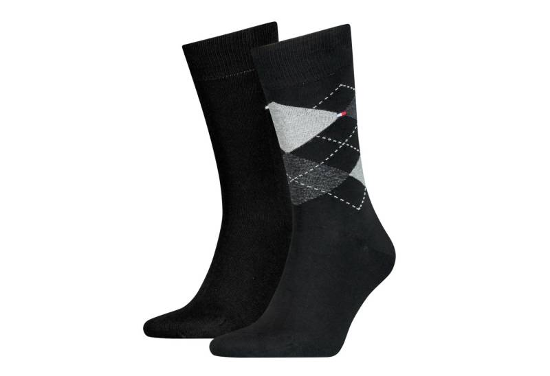 Tommy Hilfiger Socken TH MEN SOCK CHECK 2P (2-Paar) mit klassischem Argyle-Design von Tommy Hilfiger