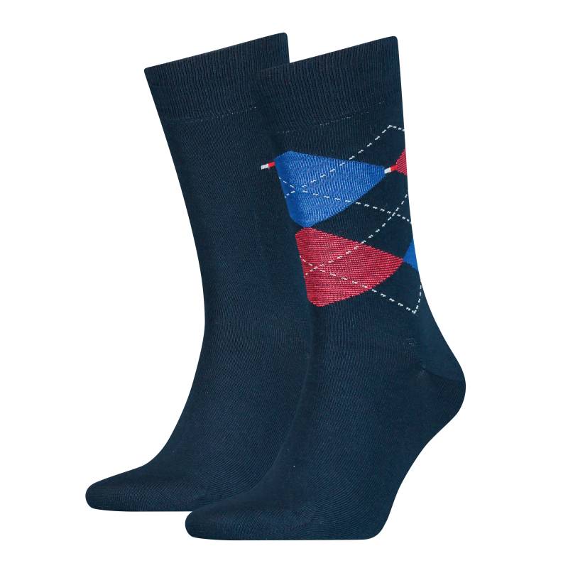 Tommy Hilfiger Socken "TH MEN SOCK CHECK 2P", (2 Paar), mit klassischem Argyle-Design von Tommy Hilfiger