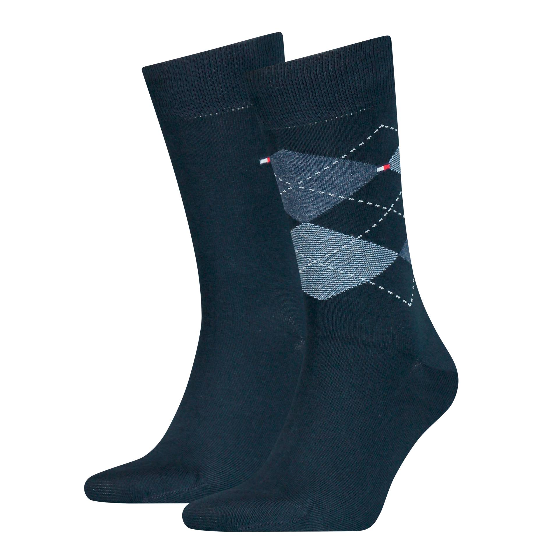 Tommy Hilfiger Socken "TH MEN SOCK CHECK 2P" 2 Paar tlg. mit klassischem Argyle-Design von Tommy Hilfiger