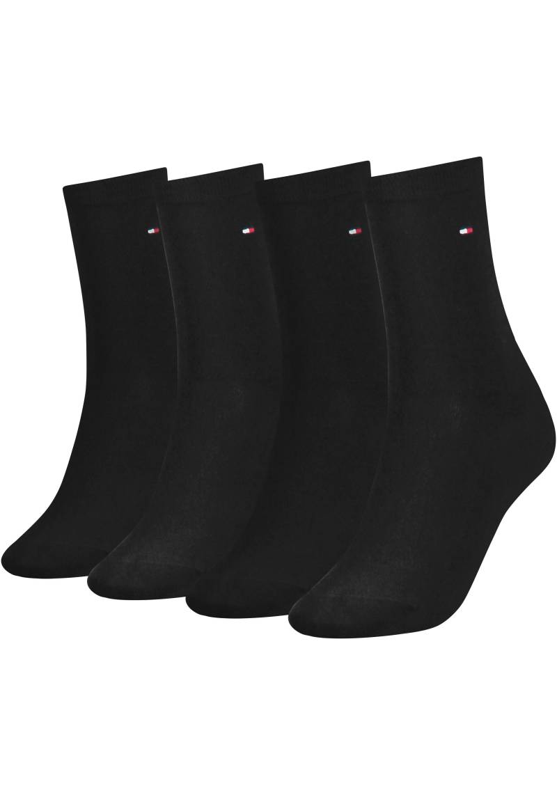Tommy Hilfiger Socken "TH WOMEN 4P SOCK ECOM" 4 Stk. tlg. mit Logostickerei von Tommy Hilfiger