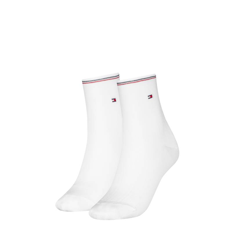 Tommy Hilfiger Kurzsocken "TH WOMEN SHORT SOCK 2P SHINE" 2 Paar, mit feinem Rippendetail von Tommy Hilfiger