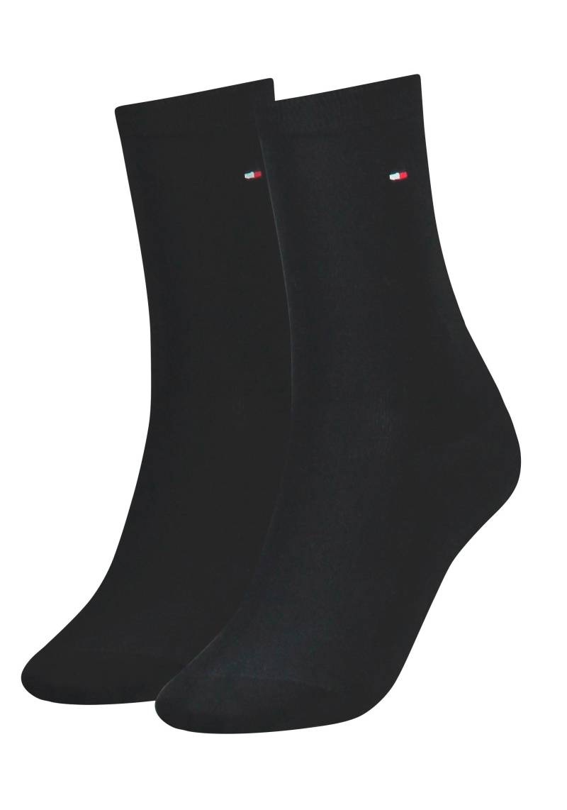 Tommy Hilfiger Socken "TH WOMEN SOCK CASUAL 2P" 2 Paar, 2 Stk. tlg. mit flacher Zehennaht von Tommy Hilfiger