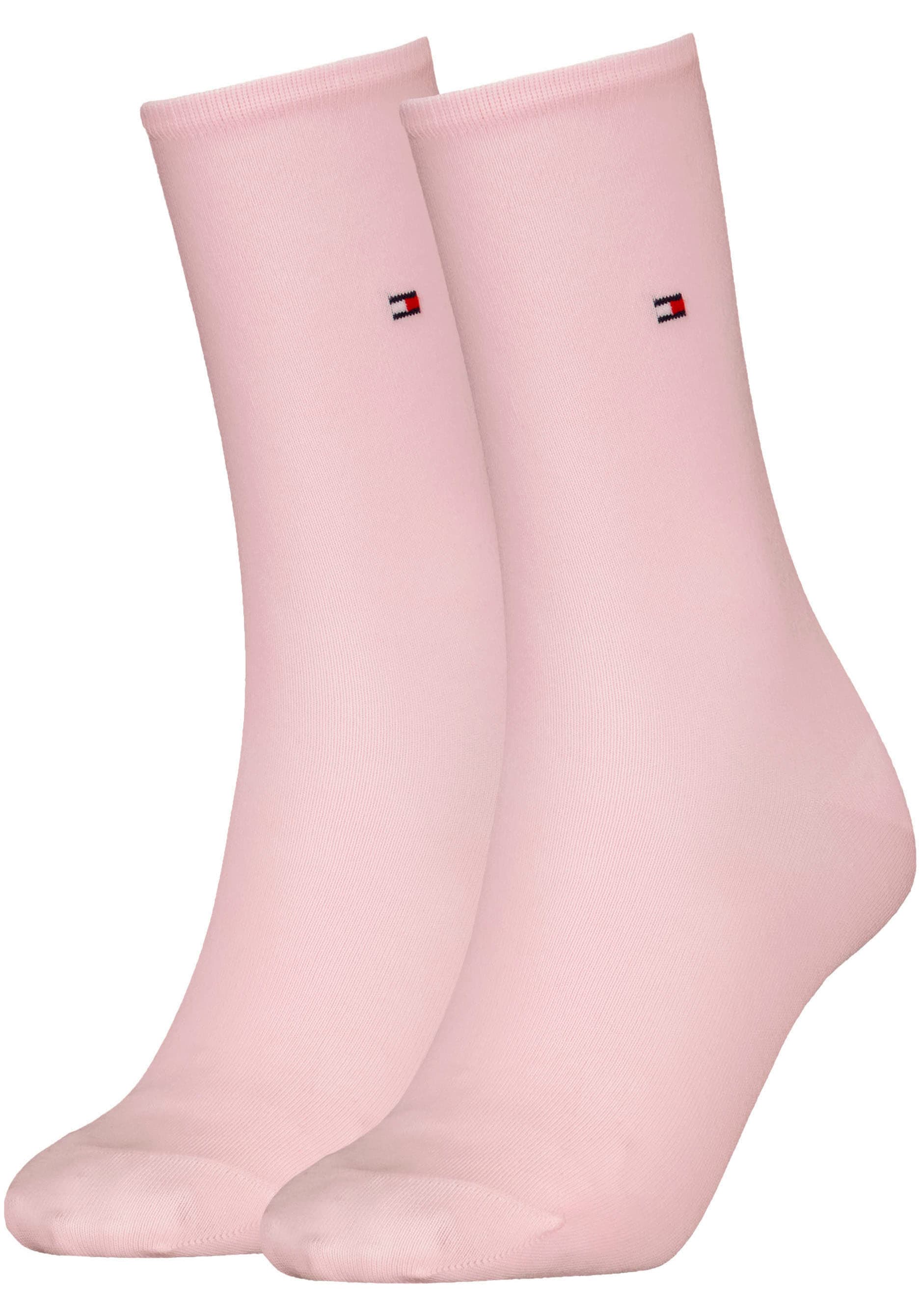 Tommy Hilfiger Socken "TH WOMEN SOCK CASUAL 2P" 2 Paar, 2 Paar tlg. mit flacher Zehennaht von Tommy Hilfiger