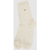 Tommy Hilfiger Socken im 2er-Pack in Beige Melange, Größe 39/42 von Tommy Hilfiger