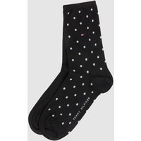 Tommy Hilfiger Socken mit Stretch-Anteil im 2er-Pack in Black, Größe 35/38 von Tommy Hilfiger