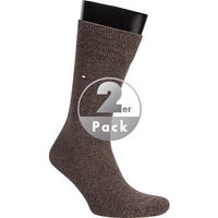 Tommy Hilfiger Herren Socken braun Baumwolle unifarben von Tommy Hilfiger