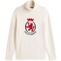 Tommy Hilfiger Softer Rollkragenpullover mit Löwen-Intarsie in XXL von Tommy Hilfiger