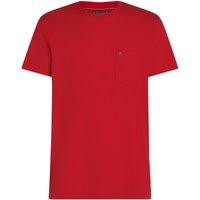 Tommy Hilfiger Softes T-Shirt mit Brusttasche und Logo-Stickerei, Regular Fit in XXL von Tommy Hilfiger