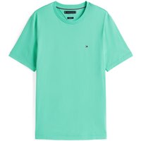 Tommy Hilfiger Softes T-Shirt mit kleiner Logo-Stickerei, Regular Fit in L von Tommy Hilfiger