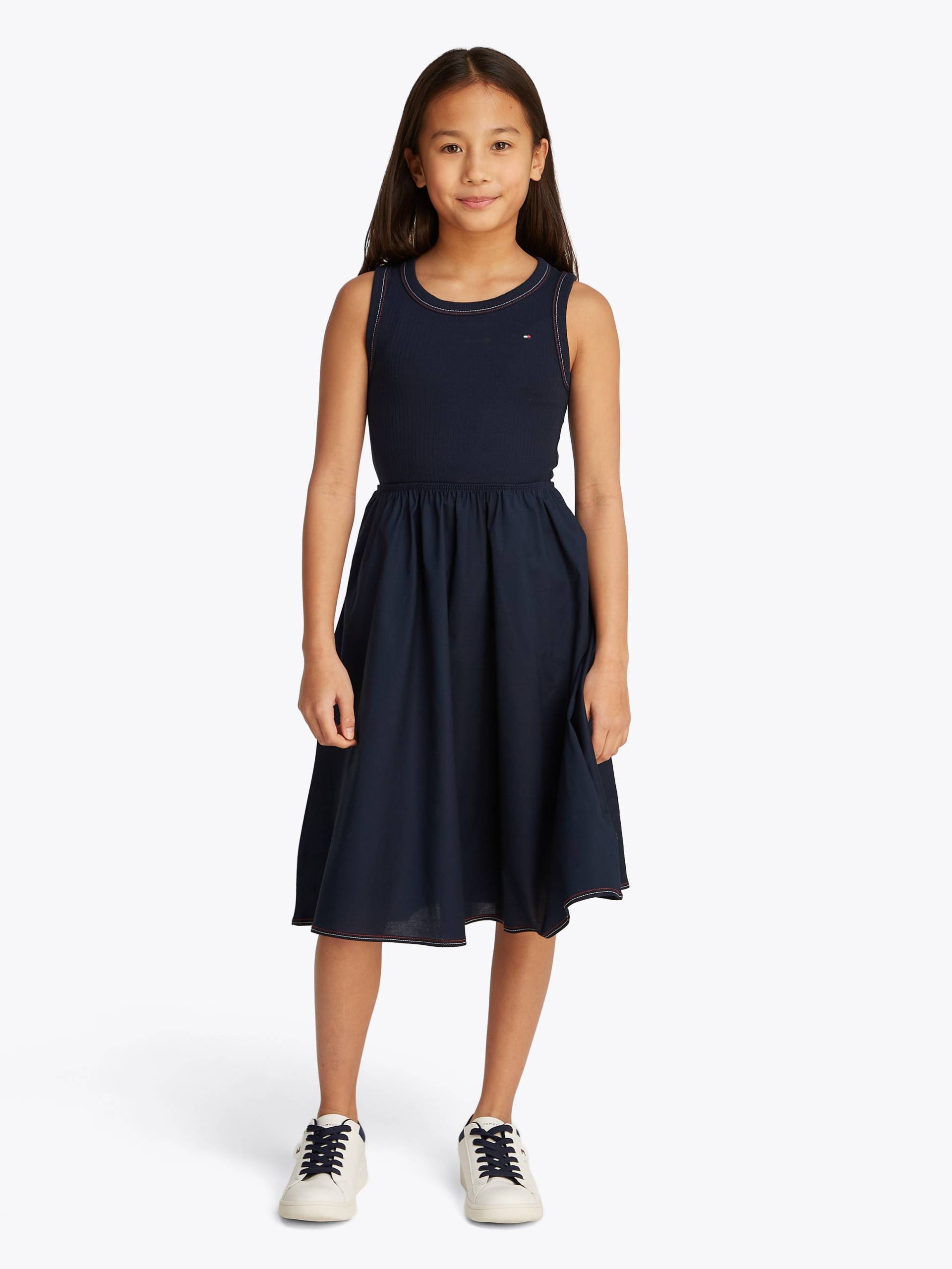 Tommy Hilfiger Sommerkleid "COMBI DRESS SS" mit Kontrastnähten von Tommy Hilfiger
