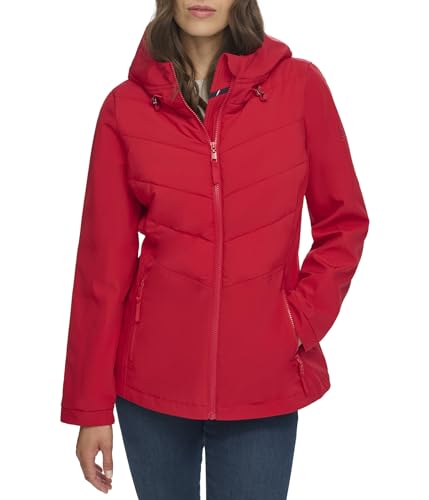 Tommy Hilfiger Sportliche, wetterfeste Damenjacke, Purpur, S von Tommy Hilfiger