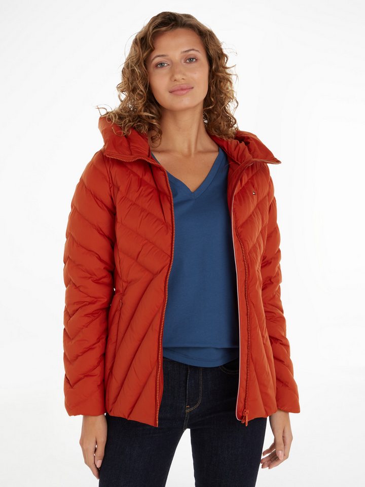 Tommy Hilfiger Steppjacke CHEVRON MW PADDED JACKET mit mittelstarker Wattierung und Tommy Hilfiger Markenlabel von Tommy Hilfiger
