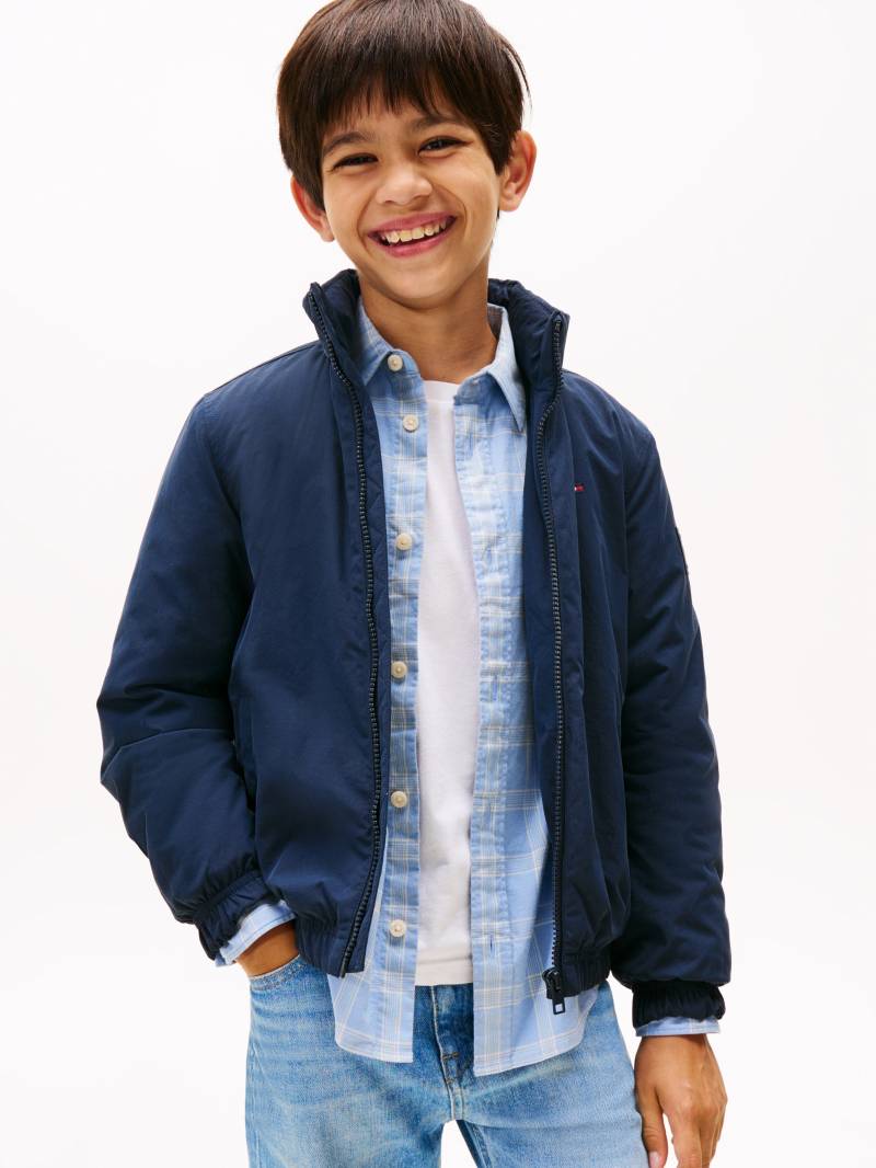 Tommy Hilfiger Steppjacke "ESSENTIAL PADDED JACKET" mit Kapuze für Kinder bis 16 Jahre, mit Kapuze im Kragen von Tommy Hilfiger