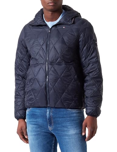 Tommy Hilfiger Herren Steppjacke Übergangsjacke, Blau (Desert Sky), M von Tommy Hilfiger