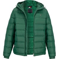 Tommy Hilfiger Herren Steppjacke grün Mikrofaser unifarben von Tommy Hilfiger