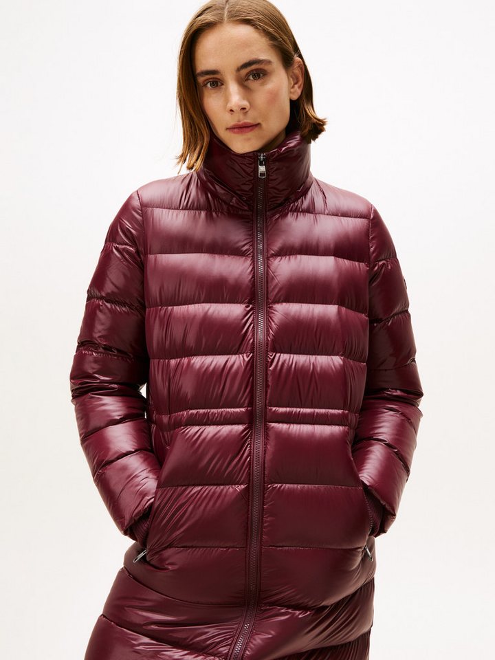 Tommy Hilfiger Steppmantel GLOSS HW DOWN WAIST REG MAXI in leicht glänzender Optik von Tommy Hilfiger