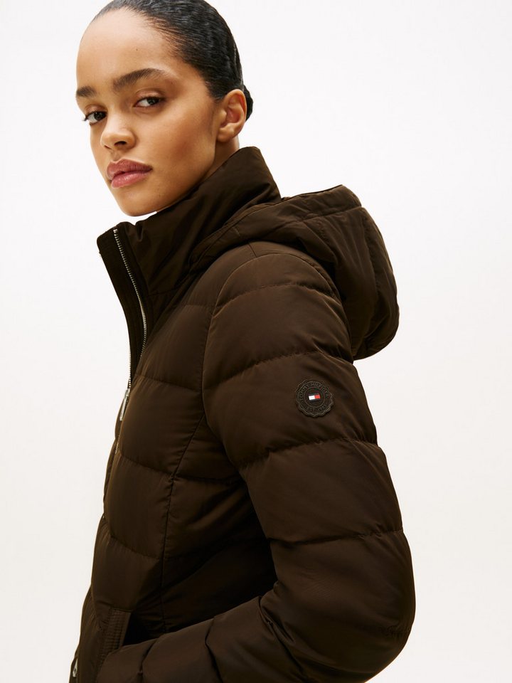 Tommy Hilfiger Steppmantel MW DOWN SLIM COAT WITH FUR mit Fellimitat von Tommy Hilfiger