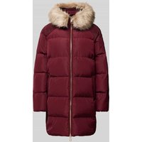 Tommy Hilfiger Steppmantel mit Kapuze in Bordeaux, Größe XL von Tommy Hilfiger
