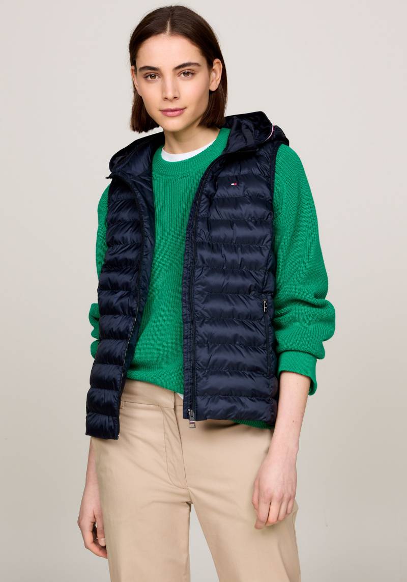 Tommy Hilfiger Steppweste "LW PADDED GLOBAL STRIPE VEST" Global Serie TH WOMEN, Reißverschlusstaschen von Tommy Hilfiger